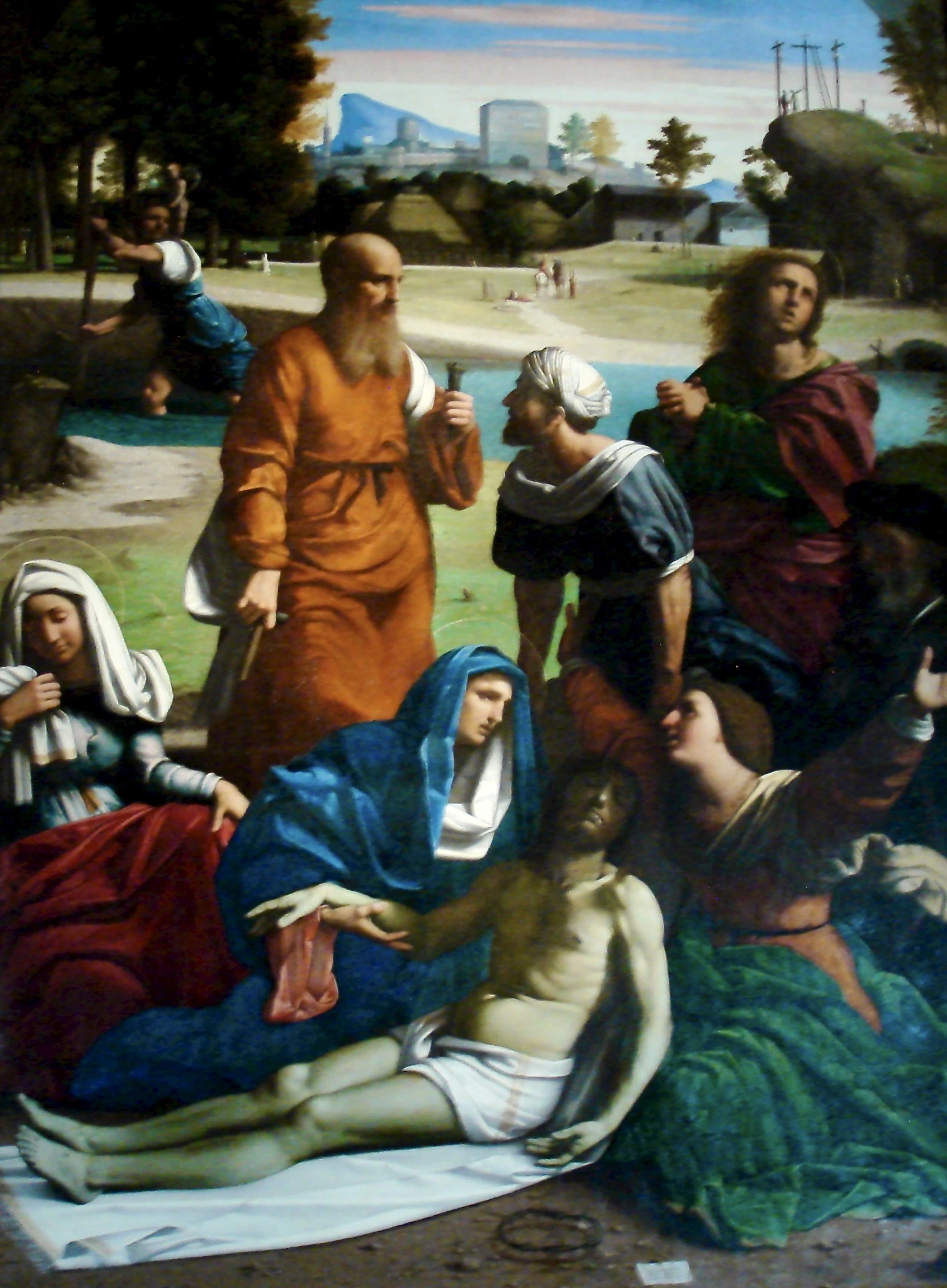 Lamentation of Christ by Filippino Lippi in the Borghese Gallery