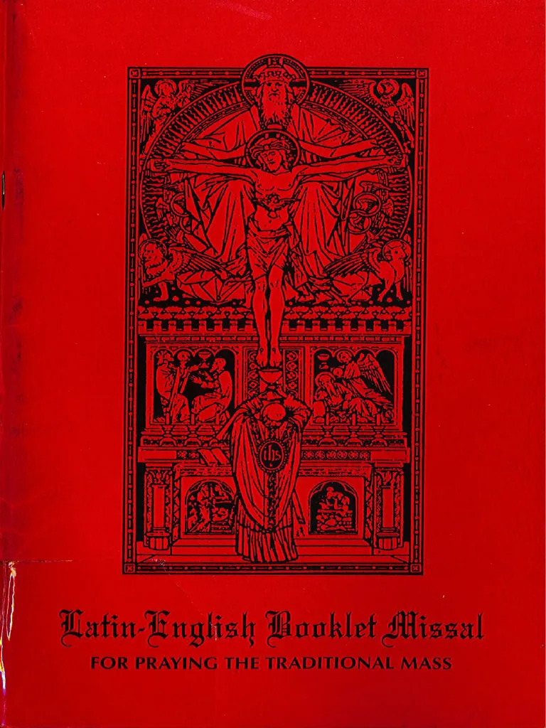 Cover of Latin English Booklet Missal for Praying the Traditional Mass